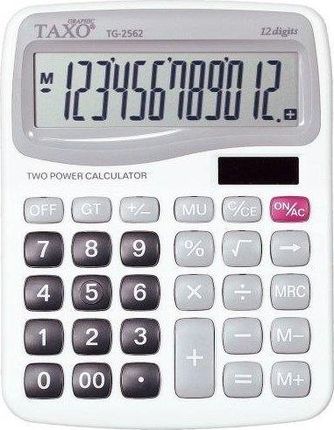 Titanum Kalkulator Na Biurko Tg-2562 Biały Taxo Graphic 12-Pozycyjny (AD776TIT)