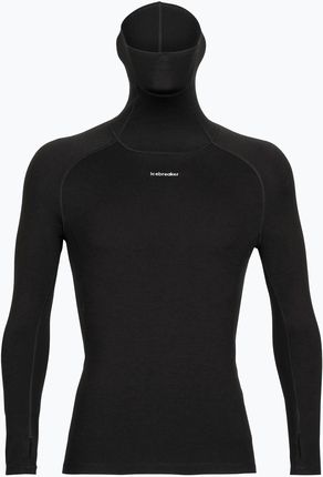 Icebreaker Koszulka Męska Merino Ls Roll Neck Czarna Ib0A56Ko0011