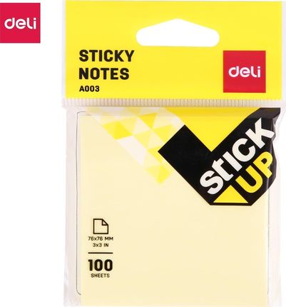 Deli Notes Samoprzylepny 76Mm*76Mm 100 Kartek Żółte (A00352)