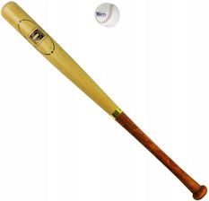 Londero Drewniany Kij Baseballowy 75 Cm Z Piłką Do Baseballa (L55780) - Baseball