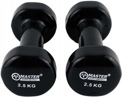 Zdjęcie Master Hantelki Żeliwne Pokryte Winylem 2,5 Kg X2 (MAS4A069) - Nieszawa