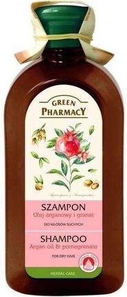 Green Pharmacy Herbal Care Shampoo For Dry Hair Ziołowy Szampon Do Włosów Suchych Olej Arganowy & Granat 350 ml