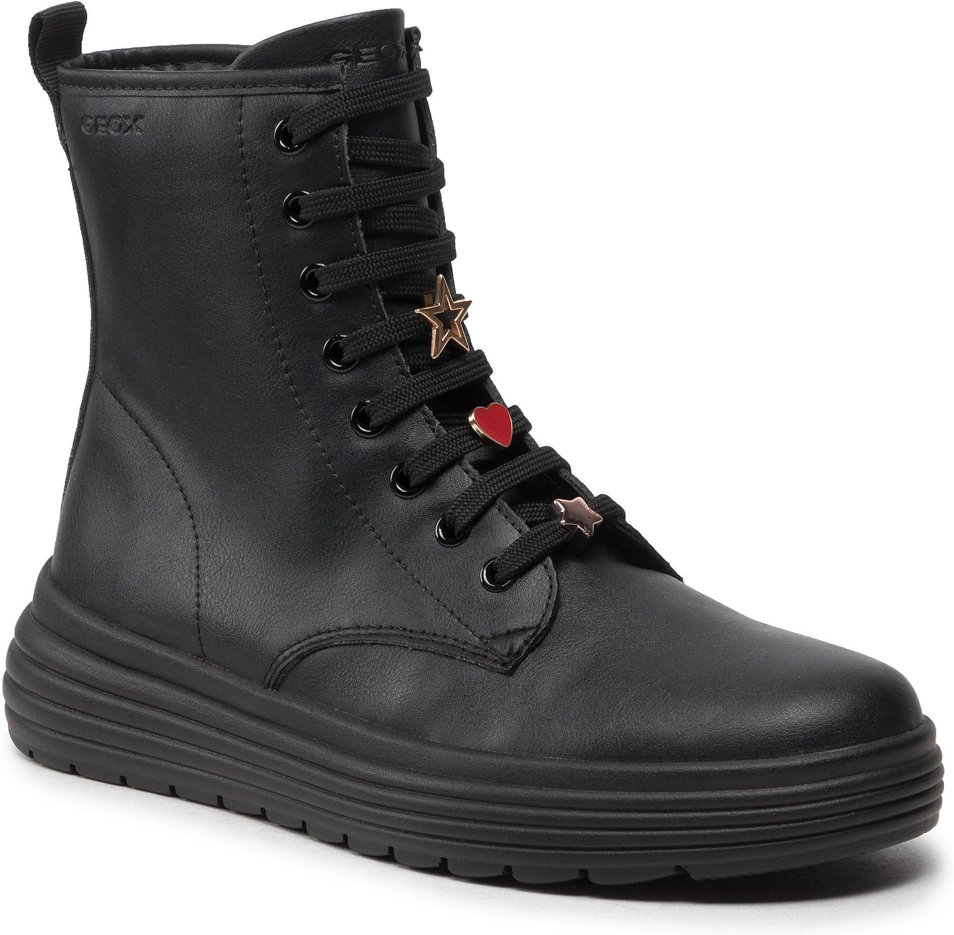 Geox J PHAOLAE Girl Ankle Boot, Black, 28 EU - View #4