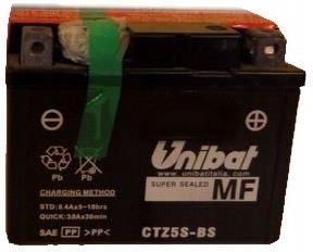 Yuasa Akumulator Unibat Ctz5S-Bs, Yt5S-Bs, 4 Ah, 65A