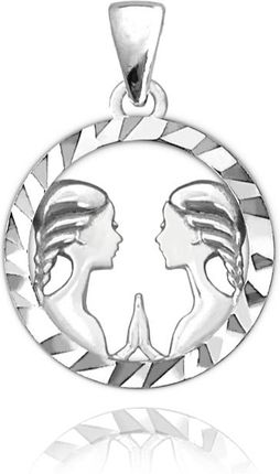 Upominkarnia Wisiorek srebrny Zodiac BLIŹNIĘTA