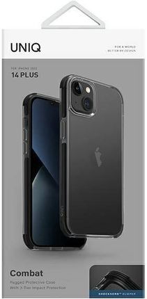 UNIQ etui Combat iPhone 14 Plus 6,7" czarny/carbon black (236587)