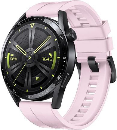 Strap One silikonowa opaska pasek bransoleta bransoletka do zegarka Huawei Watch GT 3 46 mm różowy (91640)