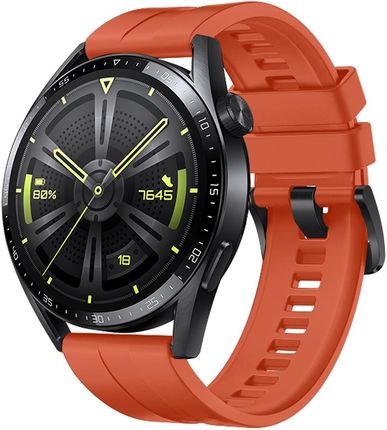 Strap One silikonowa opaska pasek bransoleta bransoletka do zegarka Huawei Watch GT 3 42 mm pomarańczowy (91644)