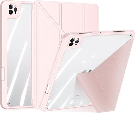 Dux Ducis Magi etui do iPad Pro 11'' 2021 / 2020 / 2018 / iPad Air (4. generacji) pokrowiec smart cover z podstawką i schowkiem na Apple Pencil różowy