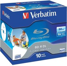 Zdjęcie Verbatim BD-R DL 50GB 6x Wide Printable 10pk (43736) - Jelenia Góra
