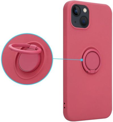 Etui Silicon Ring do Iphone 12 MINI jasno czerwony (25423)