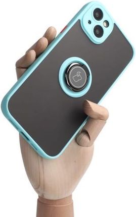 Etui Bizon Case Hybrid Ring do iPhone 14 Plus, błękitne (44009)