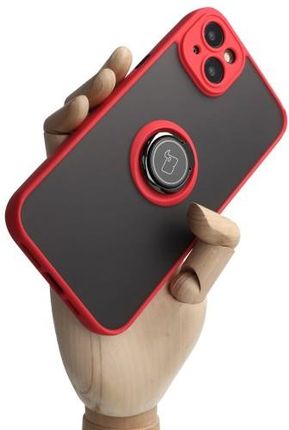 Etui Bizon Case Hybrid Ring do iPhone 14 Plus, czerwone (44010)