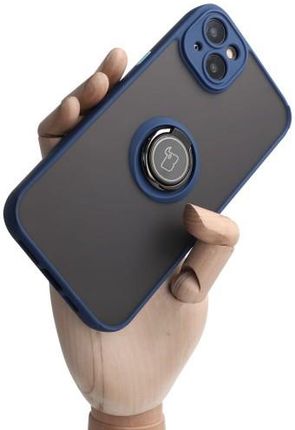 Etui Bizon Case Hybrid Ring do iPhone 14 Plus, granatowe (44011)