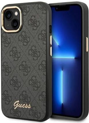 Guess GUHCP14MHG4SHK iPhone 14 Plus 6,7" czarny/black hard case 4G Vintage Gold Logo (801449)