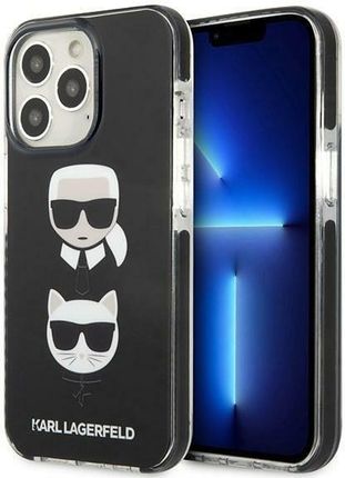 Etui Karl Lagerfeld KLHCP13LTPE2TK Apple iPhone 13 Pro hardcase czarny/black Karl&Choupette Head (118141)