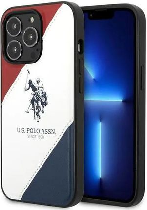 US Polo USHCP14XPSO3 iPhone 14 Pro Max 6,7" biały/white Tricolor Embossed (801582)