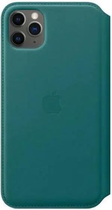Etui Apple MY1Q2ZM/A iPhone 11 Pro Max pawie pióro/blue Leather Book (803996)
