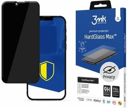 3Mk Glass Max Privacy Iphone 13 Mini 5.4" Czarny/Black, Fullscreen Glass Privacy (p1337711120)
