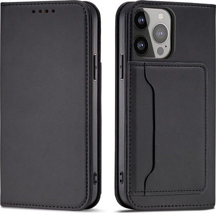 Magnet Card Case etui do iPhone 13 mini pokrowiec portfel na karty kartę podstawka czarny (11542305)