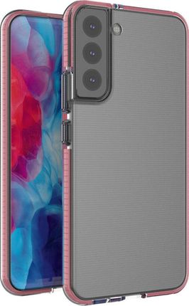 Hurtel Spring Case pokrowiec żelowe etui z kolorową ramką do Samsung Galaxy S22+ (S22 Plus) jasnoróżowy (10757686)