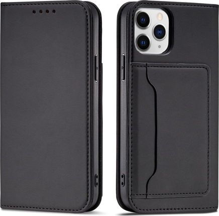 Magnet Card Case etui do iPhone 12 Pro pokrowiec portfel na karty kartę podstawka czarny (11542282)
