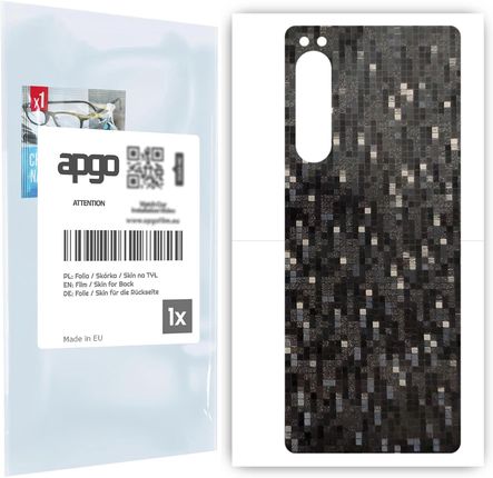 Folia na TYŁ Carbon Pixel Czarny do Sony Xperia 5 IV (380370)
