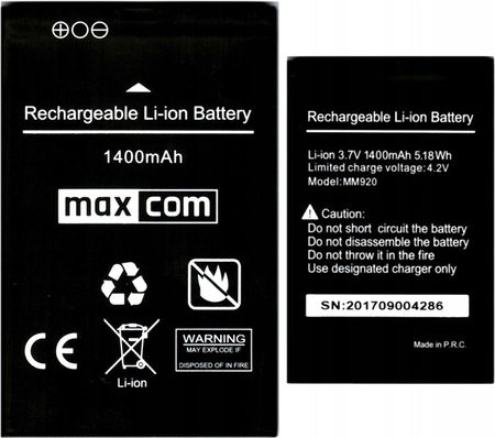 Nowa Bateria Do Telefonu Maxcom MM920/MM334 MX-20 (feeb9bda-2acd-4be8-bbb3-ca7fa794ddba)