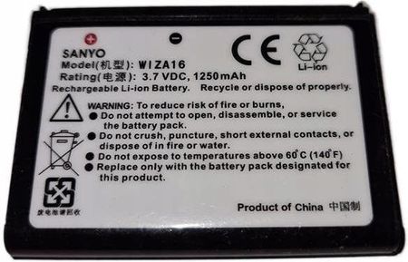 Bateria Sanyo WIZA16 Htc Wizard 100 110 200 (e5fd7fdd-db64-44c0-8808-8e8048fcf9e8)