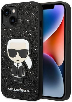 Karl Lagerfeld KLHCP14MGFKPK iPhone 14 Plus 6,7" hardcase czarny/black Glitter Flakes Ikonik (236884)