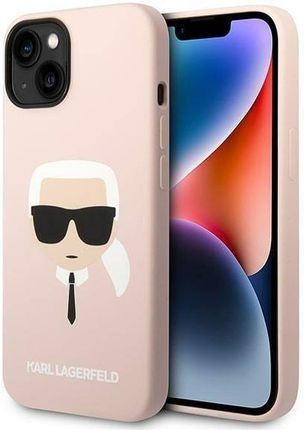 Karl Lagerfeld KLHCP14SSLKHLP iPhone 14 6,1" hardcase różowy/pink Silicone Karl`s Head (236905)