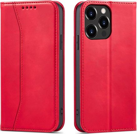 Magnet Fancy Case etui do iPhone 13 Pro pokrowiec portfel na karty kartę podstawka czerwony (11542427)