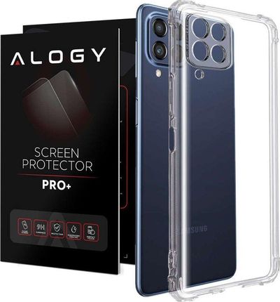 Etui pancerne ShockProof Alogy do Samsung Galaxy M53 5G Przezroczyste + Szkło (11539413)