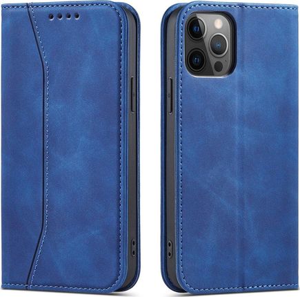 Magnet Fancy Case etui do iPhone 12 Pro pokrowiec portfel na karty kartę podstawka niebieski (11542407)