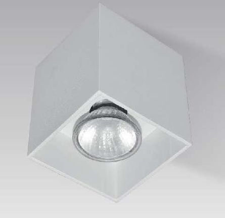 Zumaline Lampa sufitowa Downlight natynkowy Square H-50475-WH metalowa biała do kuchni 