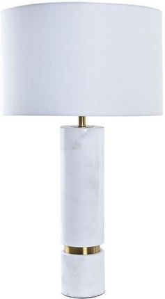 Dkd Home Decor Lampa stołowa Złoty Biały 220 V 50 W Nowoczesny (41 41 76 cm) 