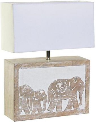 Dkd Home Decor Lampa stołowa Brązowy Biały 220 V 50 W Indianin (33 12 41 cm) 