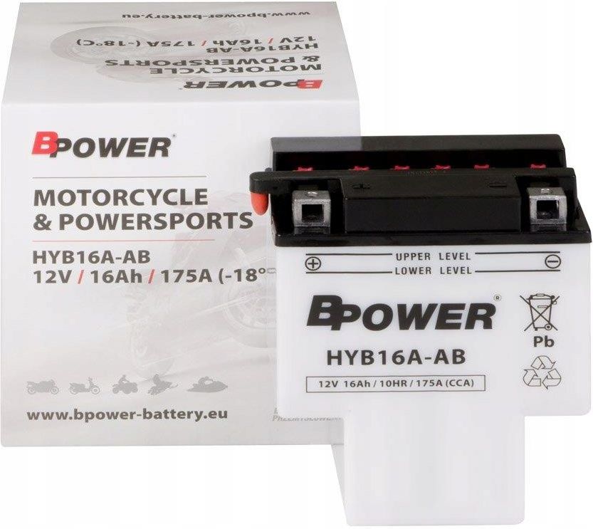 Części Motocyklowe Bpower Akumulator Platinum 12V 16Ah 175A HYB16A-AB ...