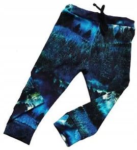 Spodnie niebieski las rozmiar 140