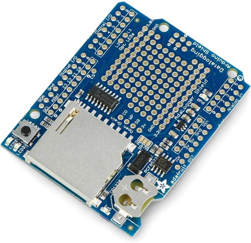 Mikrokontroler Adafruit Data Logging Shield rejestrator danych