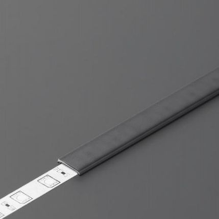 Klosz zatrzaskowy "C2" czarny do profili aluminiowych LED - 1mb