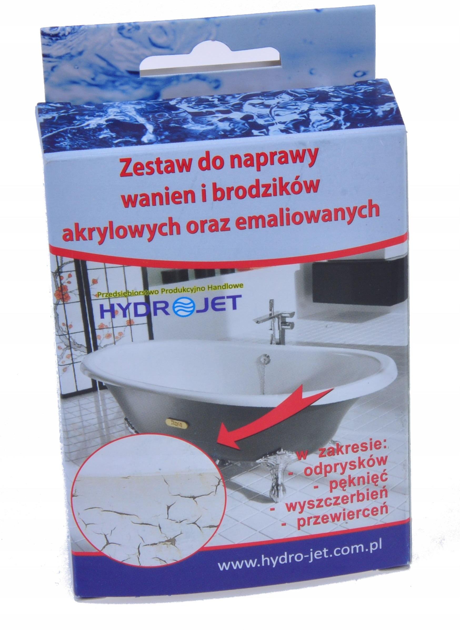 Akcesoria wannowe HydroJet Zestaw Do Naprawy Wanien I Brodzików Płynny