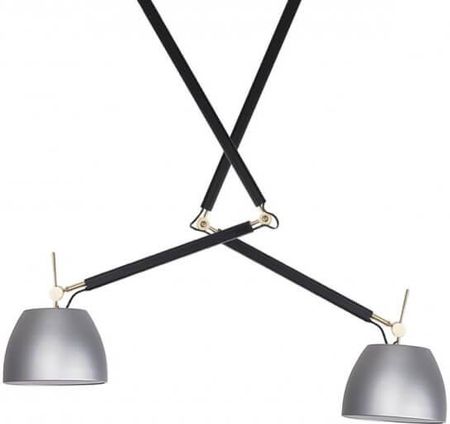 Azzardo Metalowa lampa wisząca Zyta reflektorki czarne aluminium  (AZ4191+AZ2593+AZ2593)
