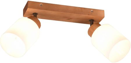 Trio Rl Assam R81112030 plafon lampa sufitowa 2x25W E14 drewniany/biały 