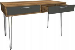 Zdjęcie Modi Meble Toaletka Drewno Retro Szare 80X40 Srebrne Nogi 12637570748 - Łódź