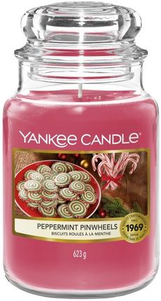 Yankee Candle Świeca W Dużym Słoiku Peppermint Pinwheels 122695
