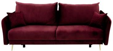 Fn Design Salony Agata Sofa 3 Osobowa Z Pikowanymi Poduszkami Bordowa Empoli 641980
