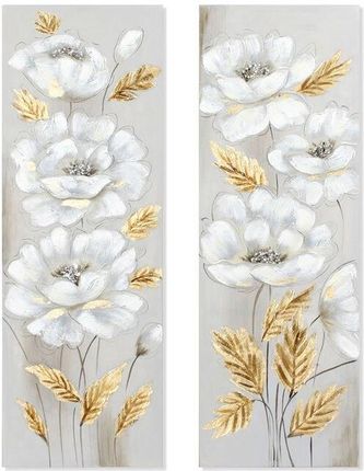 Dkd Home Decor Obraz Kvety 2 Sztuk 40X3X120 Cm 477098