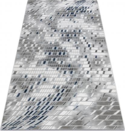 Dywany Łuszczów Dywan Akryl Vals 8375 Geometryczny Przestrzenny 3D Kość Słoniowa Szary 250X350 Cm 10693711