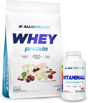 Allnutrition Whey Protein 908G + Vitamins & Minerals 60caps